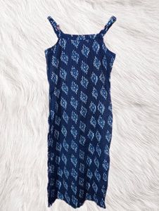 ANAYNA Navy Kurta For Women, Size-S