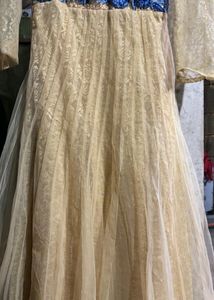 Golden Anarkali Suit For Women