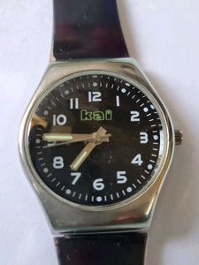 Kai Black Dial Watch