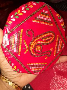 Colorful Diya Stand with Attached Diy