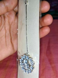 Stunning Blue Stone Maang Tikka