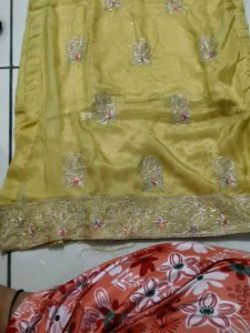Elegant Yellow Kurta Set with Intricate Embroidery