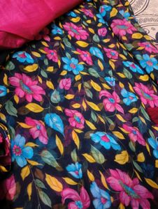 100% Pure Georgette Saree
