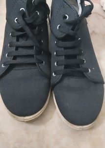 Black Boot Type Shoes