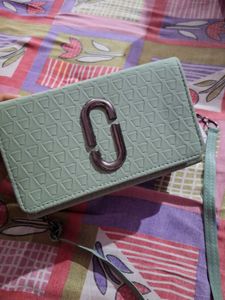 Stylish Mint Green Clutch Bag