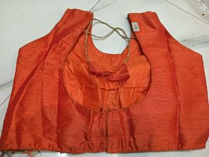 Embellished Orange Blouse