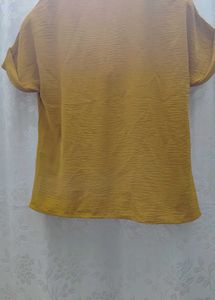 Mustard Yellow Textured Top
