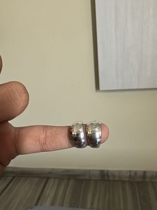 Chunky Silver Hoop Earrings