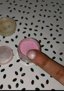Shimmery Gold &amp; pink Pigment eyeshadow &amp; body