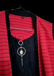 Red Shrug Attached Top