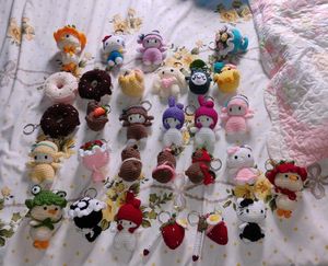 Handmade Crochet Keychain Charms