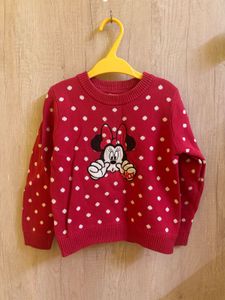 Disney Minnie Mouse Polka Dot Sweater