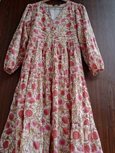 Boho Floral Tiered Midi Dress
