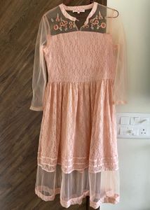 Pink Lace Dress