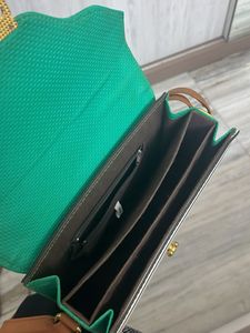 Stripes And Green Shoulder/Sling/Hand Bag