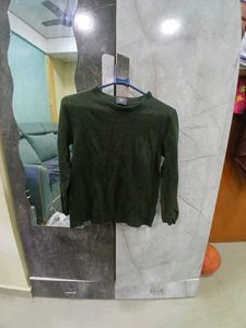 H&amp;M Olive Green Knit Sweater - Size S