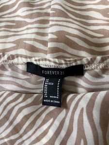 Stylish Zebra Print Mini Dress