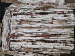 Abstract Stripe Button-Up Shirt