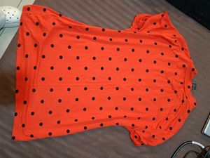 Red orange Polka Dot T-Shirt