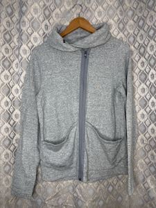Under Armour Grey Zip-Up Asymmetrical Jacket