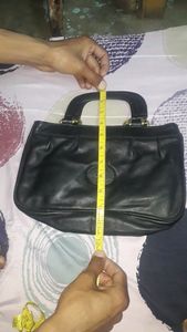 pure leather handbag
