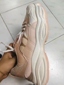 Stylish Pink &amp; Cream Sneakers