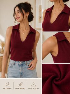 Sleeveless Collared Crop Top