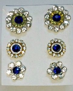 Eyer rings 3 set Stone jarkan fancy branded