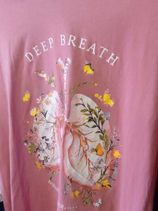 Unique 'Deep Breath' Lung Graphic T-Shirt