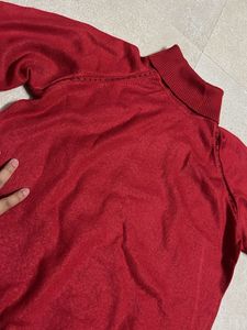 Red Turtle Neck Sweater