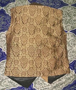 Brown colour boys kurta three piece set