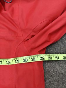 Red Hooded Rain Jacket