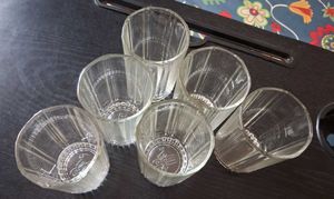 Set of 6 Elegant Drinking Glasses