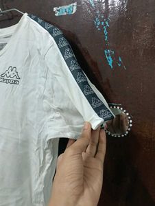 Kappa White T-Shirt with Logo