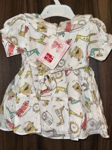 Cute Animal Print Baby Dress