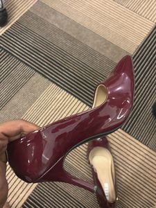 Elle Cherry Red Pump Heels