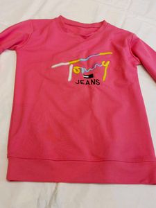 Chic Pink Tommy Jeans Sweatshirt