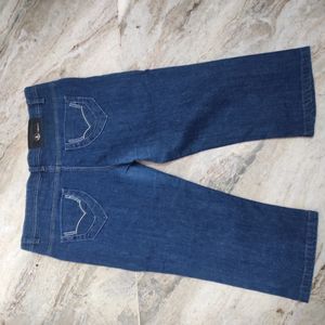 Denim Capri For Women | Waist 36 | Length 29 | Low