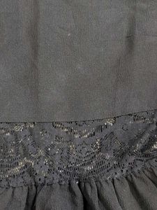 Black Lace Detail Mini Dress