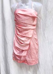 I. Chic Pink Ruched Party Dress