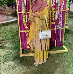 Pure Crepe Dress Pepulam With Plazo