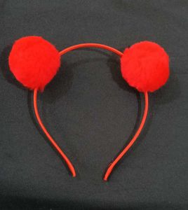 Pink Bow Hairband with Pearls