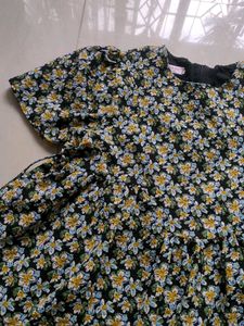 Charming Floral Print Dress