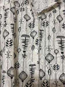 Bohemian Print Dress with Belt