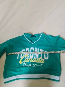 Green Printed Sweatshirt