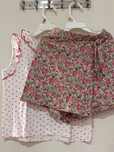 Cute Polka Dot Top and skort set 8-10 yrs