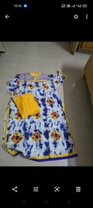 tie and dye bandhni plazo suit