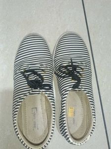 Striped Canvas Sneakers