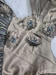 Elegant Striped Party Dress