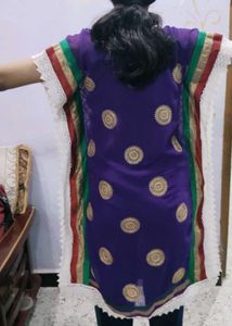 Vibrant Purple Embroidered Kurta
